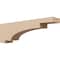 Ekena Millwork 4"W x 24"D x 8"H Thin Mediterranean Rough Cedar Woodgrain TimberThane Corbel, Primed Tan CORUR04X24X08MEDRCPR - alternate 1